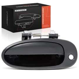 A-Premium Front Left Driver Side Exterior Door Handle with Keyhole Compatible with Kia Sephia 1998-2000, Spectra 2000-2001, Smooth Black, Replace# 0K2A1-59410XX