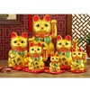 thefancypumpkin 13" Waving Lucky Fortune Cat Maneki Neko Japanese Porcelain