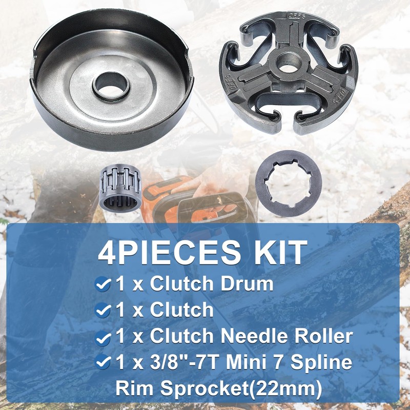 AUMEL Clutch Drum with Clutch Needle Roller Kit Replace for
