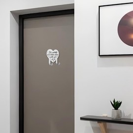 llxxeyopqdxz Positive Heart Key Hook for Wall, Inspirational Self Adhesive Stainless Steel Key Hook, Heart Wall Hook for Home Entry Room Doorway Mudroom Office, The World is a Better Wall Hook YG352