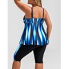 Hanna Nikole Women's Plus Size Tankini Set Tummy Control Swimwear