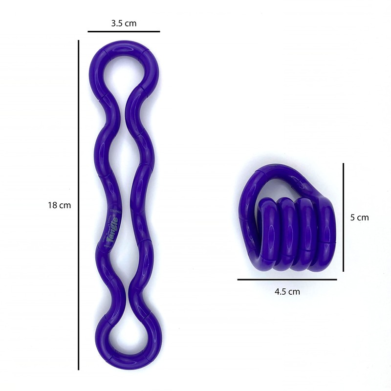 Tangle Jr. Solid Purple - Genuine Fidget - Fidget Toy