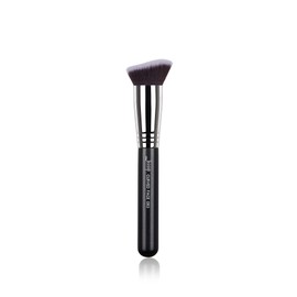 Jessup Professional Single Face Foundation Blusher Makeup Brush Cosmetic Synthetic Hair 1 Piece Black/Silver B083-083