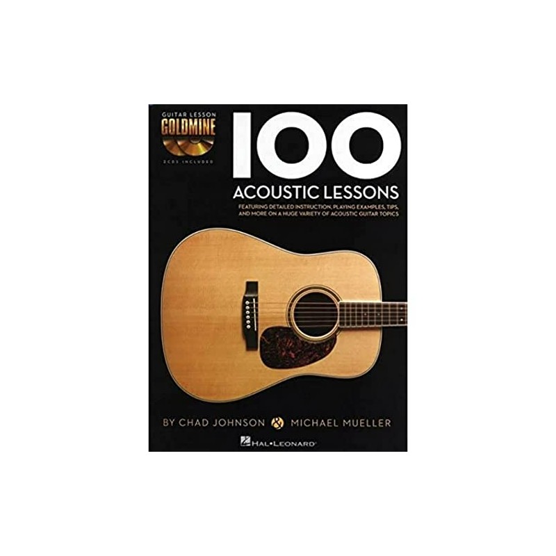 100 Acoustic Lessons Book/Online Audio