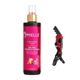 Pomegranate & Honey Styling lotion 8oz Mielle with Superhairpieces black clip