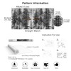 HAOKHOME Forest Peel and Stick Wallpaper Black and White Removable