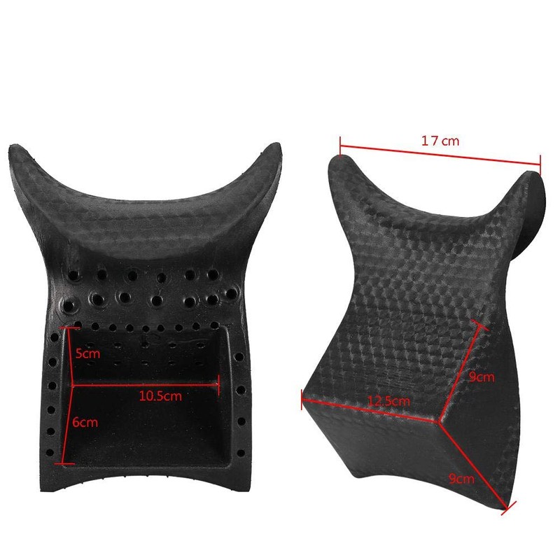ANGGREK Salon Neck Pillow, Black, Polyvinyl Chloride, Bath Pillows Cushion