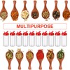 Zhehao 24 Pieces 16 oz Plastic Spice Containers Plastic Spice