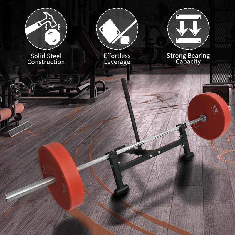 Heavy Duty Deadlift Barbell Jack: Weight Lifting Olympic Barbell Changing