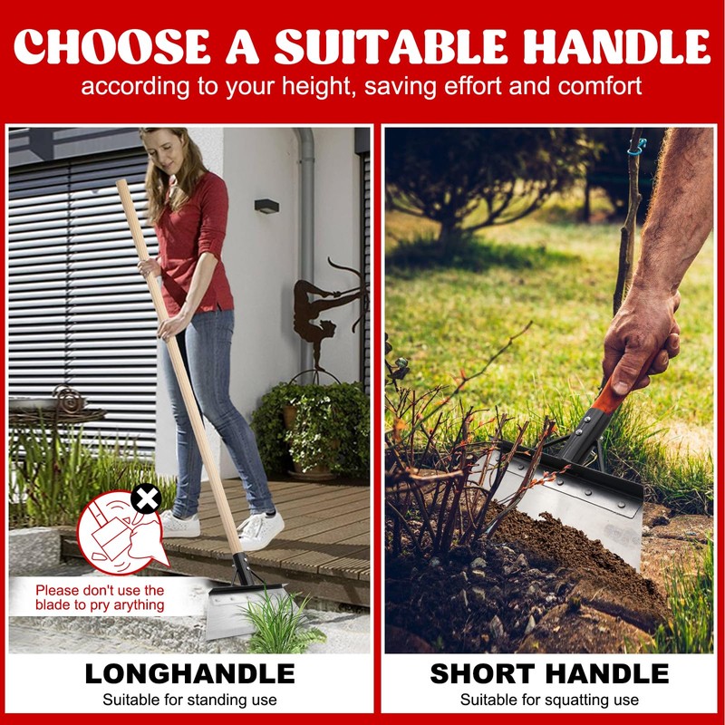 Garden Weed Scraper Blade – 21cm Stainless Steel Shovel Head