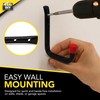 SOL 2pk All Purpose Metal Utility Hook – Heavy-Duty Wall-Mounted