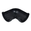 FLOPLAST 112mm Round Gutter Pipe 90 Degree Angle - Black