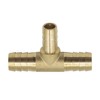 Goldpea Brass Hose Barb Fitting Reducing Tee 1/2" Barbed x