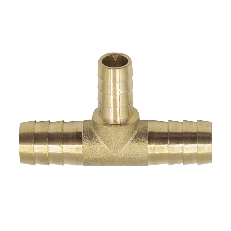 Goldpea Brass Hose Barb Fitting Reducing Tee 1/2" Barbed x