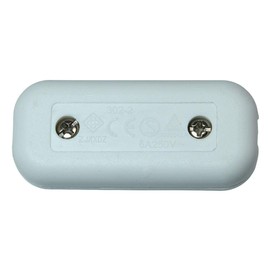 Cord Switch AC 250V 6A On/Off Rocker Switch Table Lamp Desk Light Switch, White (2 Pack)