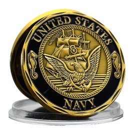 Shellback Crossing The Line Navy Challenge Coin - United States Military Coin - Symbol of Honor, Strength & Tradition