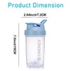 chenqi Protein Shaker Cup with Mixer Ball Gym Shaker Bottle