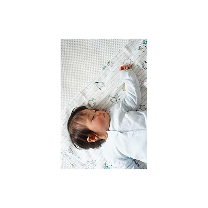 Vit Heart Sanrio Baby Star Grey Stripe Gauze Swaddle (SB03S)