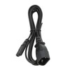 IEC320 C14 to C7 Cord Male to Female Power Adapter