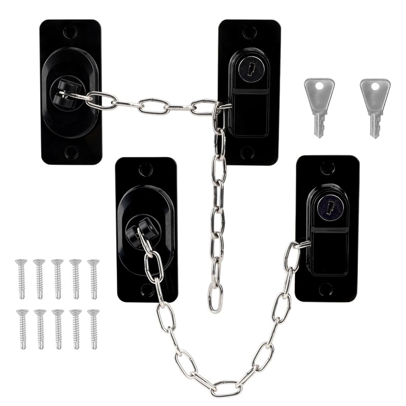 2 x No Drilling Cabinet Lock with Key Adjustable Fridge