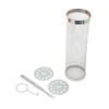 Stainless Steel Rolling Grilling Basket Wire Mesh Cylinder Grill Basket