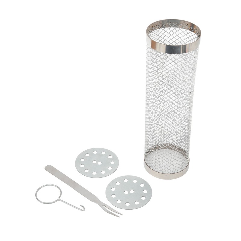 Stainless Steel Rolling Grilling Basket Wire Mesh Cylinder Grill Basket