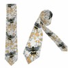 Yekiua Bee Ties Wings Beetle Honeycomb Honey Men's Business Necktie