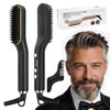 Focenat 2 in 1 Beard Straightener for Men, Mini Straightener,
