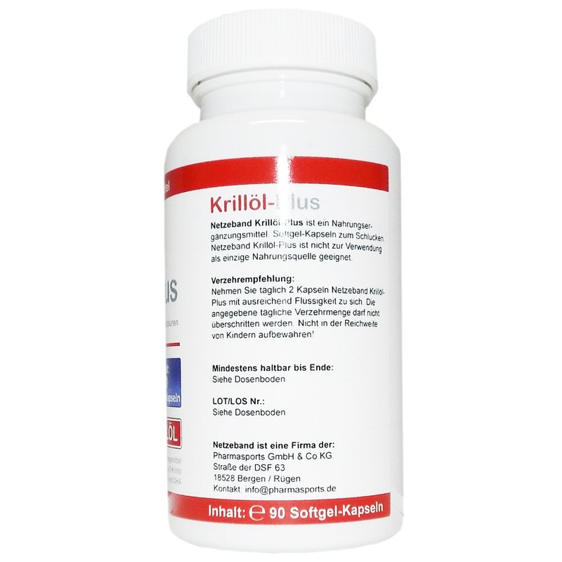 Netzeband Krill Oil 90 Capsules Premium Krill Oil Omega 3,6,9