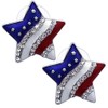 cocojewelry 4th of July USA American Flag Star Pendant Necklace