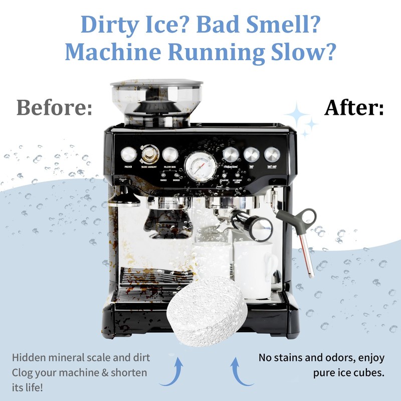 Pakimi Coffee Maker Cleaner Descaler Tablets, 24 Counts Machine Cleaning