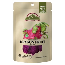 Himalayan Chef Freeze-Dried Dragon Fruit 15g | Organic Dried Fruits Snacks, Healthy Snack for Kids & Adults, Freeze-Drieds Fruit for On-the-Go