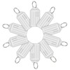 Hotgod 100 Pcs White Plastic Key Tags with Split Ring