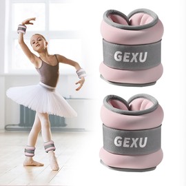 Weights for Legs and Arms, Ankle Weights Adjustable, Weight Cuffs Foot Hand and Foot Universal, Foot Weights for the Gym, Yoga and Home, Wrist Weights, 0.3 kg x 2, Pink