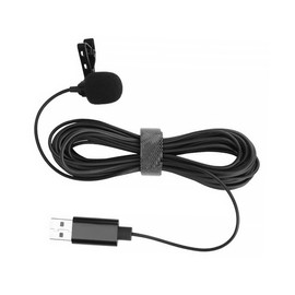 Mikinona 1Pc USB Microphone Professional Lavalier Lapel Mic for Computer High Sensitivity for Streaming Gaming and Conferences Active Sound Collection Technology