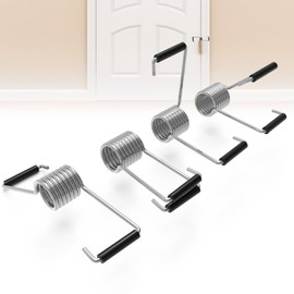 Butterfly Spring Door Closer - Fits Most Door Butt Hinge Pin, Durable Steel Self-Closing, Automatic with Rubber (4PK)