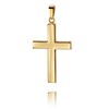 JEVELION Cross Pendant Large Design in High Gloss Polished Gold