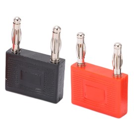 U37 4mm Dual 2 Way Speaker Banana Plug Double Row Banana Plug Female to Male Banana Adapter Banana Dual Plug Cable Connectors