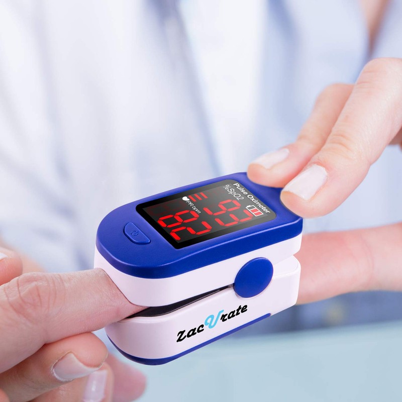 Zacurate 500BL Fingertip Pulse Oximeter Blood Oxygen Saturation Monitor with