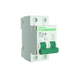 Haozheng Miniature Circuit Breaker DZ47-63 C25 DIN Rail Mount Circuit Breaker Low-Voltage 25A 240/400V 2 Pole, White