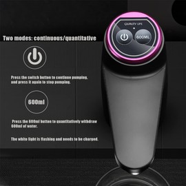 GOLDEN DEER Water Dispenser for 5 Gallon Bottle, Portable Water Cooler Dispenser,Universal Water Dispenser for 2.5、3 and 5 Gallon Bottles USB Charging Water Pump