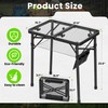 WildFinder Folding Camping Table, 3 Adjustable Height Max 27.5" Portable