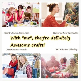 Awesocrafts Number Painting Kits, Landscape of Africa, African Animals Elephant Tree Sunset Paint by Number 16x20 inches for Adults and Kids (Africa，No Frame)