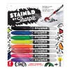 Sharpie Stained Permanent Fabric Marker, Assorted, 8-Pack (SAN1779005)