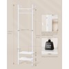YMYNY Coat Rack Wall Mounted, 70.87H Clothes Garment Rack, Freestanding