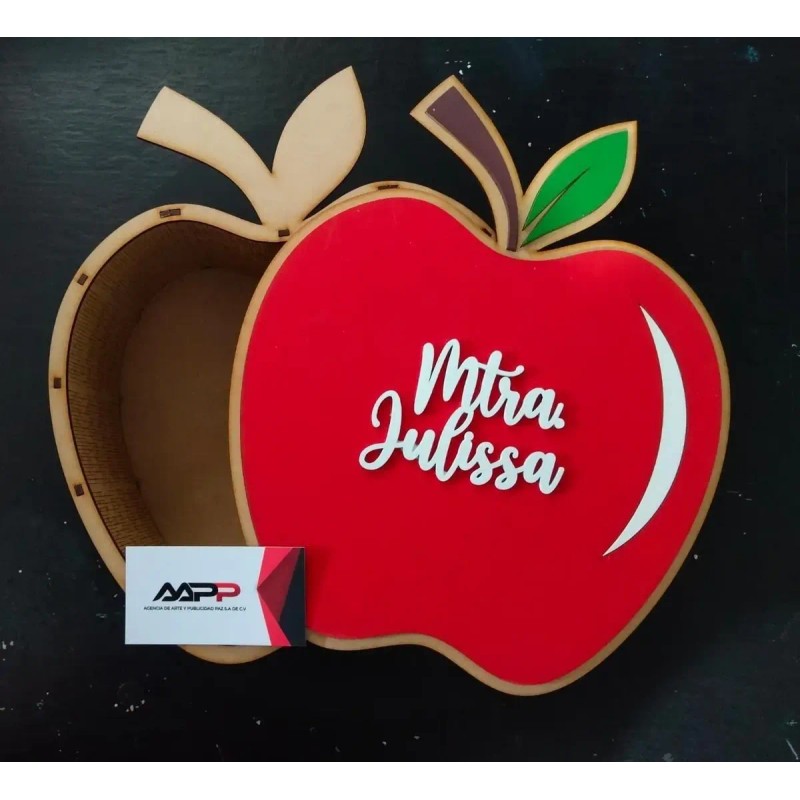 Recuerdos Para Día Del Maestro / Cajas / Estuches/manzana