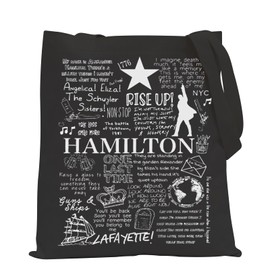 POFULL Hamilton Musical Tote Bag Musical Merchandise Broadway Fan Gift (Hamil-ton CA)