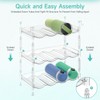 PouHenier.jh 3 Tier Large Water Bottle Rack Organizer for Cabinet,