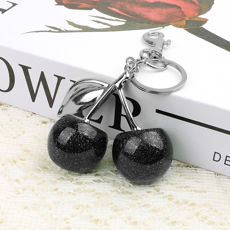 Cherry Bag Charm Purse Charms Keychain, Elegant Purse Bag Charm