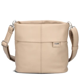 Zwei Mademoiselle M8 Women's Handbag Shoulder Bag 3 Litre Classic Crossbody Bag Made of High-Quality Faux Leather, Oat.